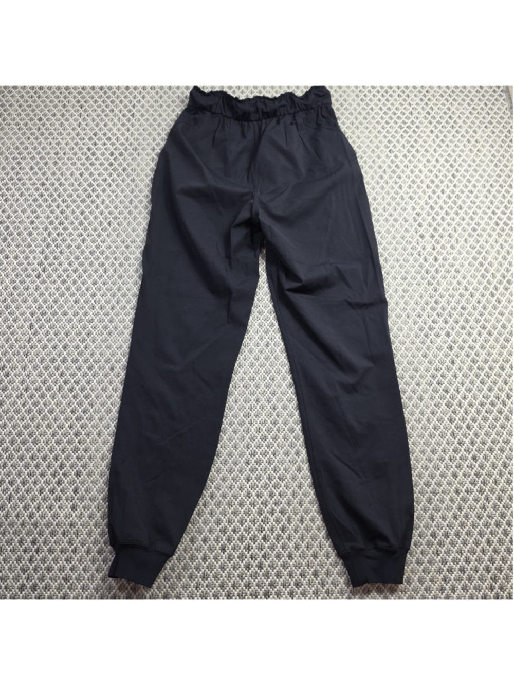 Lululemon Paperbag Jogger Pants Womens 4 Black High Rise Drawstring Tapered - Picture 2 of 8